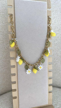 EDELSTAHL KETTE - CITRON FLOWER