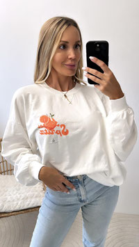 OVERSIZE SWEATER APEROL - WEISS