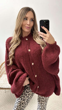 LONGCARDIGAN NOA - BURGUNDER