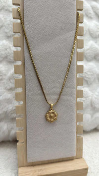 EDELSTAHL KETTE - BLUME