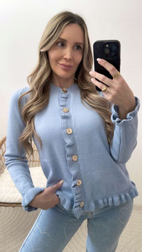 LAST ONE - RÜSSCHENCARDIGAN SELI - HELLBLAU