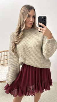 STRICKPULLI DUNJA - TAUPE