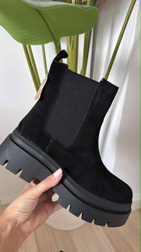 WILDLEDERSTIEFEL SOPHIA - SCHWARZ