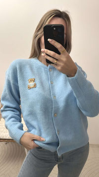 LANGARMCARDIGAN BÄRLI - HELLBLAU
