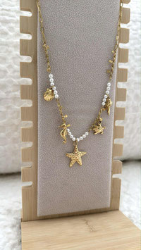 EDELSTAHL KETTE - SEA PEARL STARS