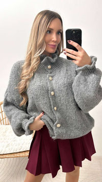 SHORTCARDIGAN LERA - GRAU