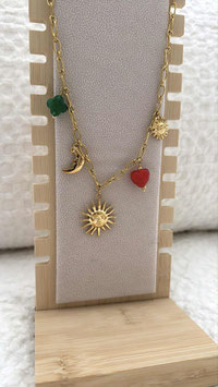 EDELSTAHL KETTE - SUN LOVES MOON