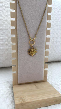 EDELSTAHL KETTE - CIRCLE BIG HEART