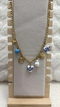 EDELSTAHL KETTE - BLUE FAVORIT