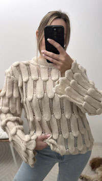 STRICKPULLI PARROT - BEIGE