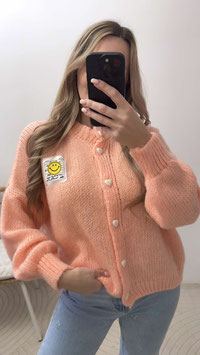 SHORTCARDIGAN SMILE - PEACH