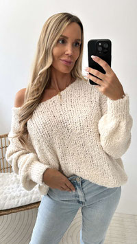 STRICKPULLI KLEA - CREME