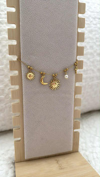 EDELSTAHL ARMBAND - SUN MEETS MOON