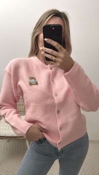 LANGARMCARDIGAN BÄRLI - ROSA