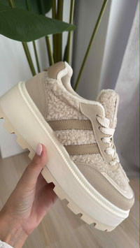 SNEAKER TEDDY - CREME/BEIGE