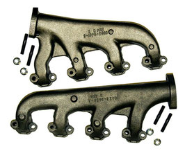 Collecteurs d'echappement Ford Small Block HIPO 64-67 - Mustang Hi-po High Performance Exhaust Manifolds Pair 271 HP