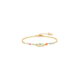 ARMBANDJE MET GROEN RONDJE (SUZANE) - FRANCK HERVAL