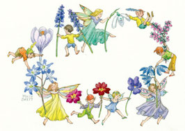 PCE 319 RING OF FAIRIES, ELVES AND FLOWERS