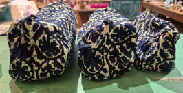 TOILETTAS / MAKE-UP TAS DONKERBLAUW - UIT INDIA