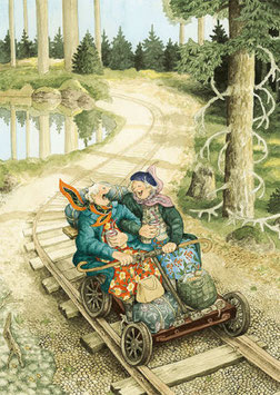 SAMEN RODELEN OP DE RODELBAAN (056) - INGE LOOK: AUNTIES