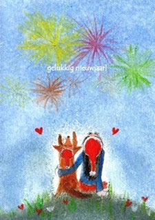 GELUKKIG NIEUWJAAR SAMEN NAAR HET VUURWERK KIJKEN - HAPPY H-ART