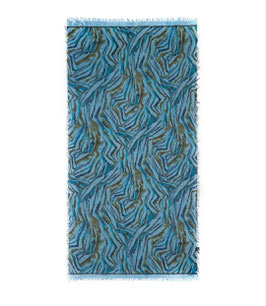BAMBOO SJAAL DE KANTON KOONING (17 LICHTBLAUW) - INN BAMBOO