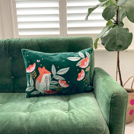 SECRET GARDEN VELVET FOX CUSHION (HOUSE OF DISASTER)