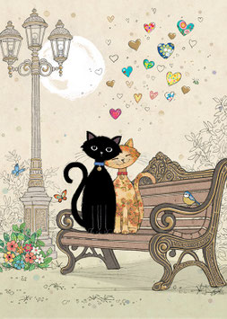 BENCH KITTIES (H044)- BUG ART