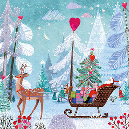 KERSTKAART KERSTMAN IN ARRESLEE(EG 112-622) - EDITION GOLONG