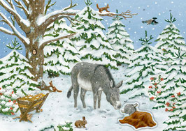 STICKERADVENTSKALENDER LITTLE DONKEY (95596) - COPPENRATH