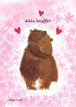 DIKKE KNUFFEL TWEE KNUFFELENDE BEREN - HAPPY H-ART