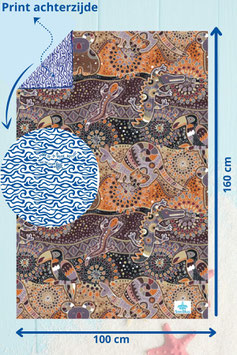 SNELDROGENDE HANDDOEK (KOARA) 100 X 160 cm - SOOBLUU