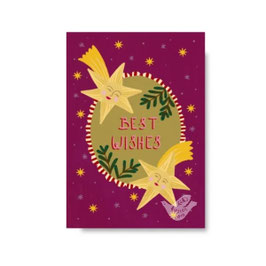 KAART BEST WISHES (KERST) - KIRSTEN BLOM