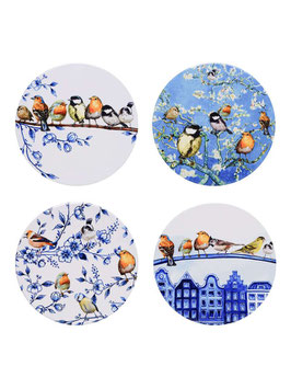 ONDERZETTERS BOSVOGELS (P744) - HEINEN DELFTS BLAUW