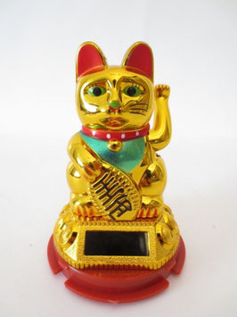 LUCKY CAT SOLAR (GOUD, IN 2 MATEN VERKRIJGBAAR)