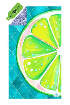 SNELDROGENDE HANDDOEK SMALL (LIME) 80 X 140 cm - SOOBLUU