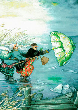 SCHAATSEN MET PARASOL (024) - INGE LOOK: AUNTIES