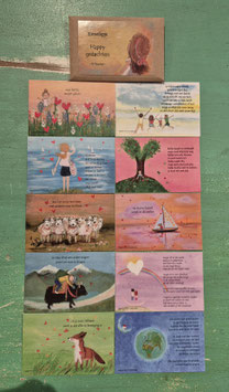 ENVELOPJE HAPPY GEDACHTEN (BRUIN) - HAPPY H-ART