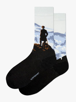 DE WANDELAAR BOVEN DE NEVELEN (CASPAR DAVID FRIEDRICH) – KUNSTSOKKEN