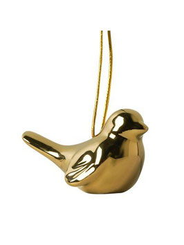KERSTHANGER GOUDEN VOGELTJE (G820) - HEINEN DELFSTBLAUW