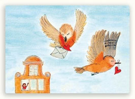 VOGELTJES MET POST - HAPPY H-ART