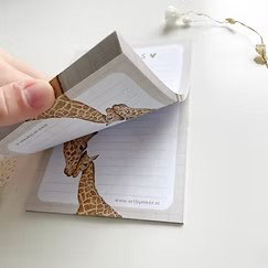 NOTITIEBLOKJE GIRAFFEN - ART BY MEER
