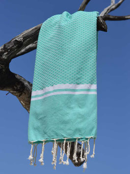 LUXE HAMAMDOEK SOUSSE (ZEEGROEN) 90 X 190 cm - ZUS EN ZOMER