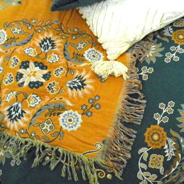 BLOOMING BLANKET XL YELLOW/PETROL (BBL03) - HI-DI-HI