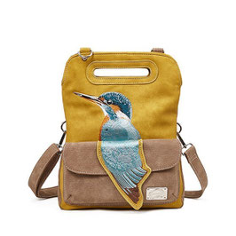 KINGFISHER HAND-/SCHOUDERTAS GEEL/BEIGE (KF12) - HI-DI-HI