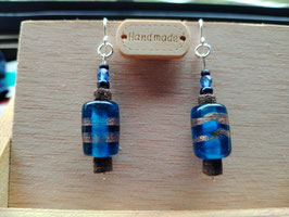 "LAPISLÁZULI" COLECCIÓN PENDIENTES DE CRISTAL