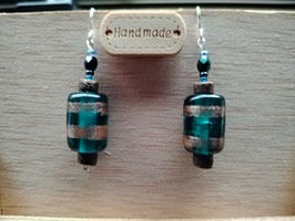 "AGUA MARINA" COLECCIÓN PENDIENTES DE CRISTAL