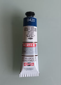 Acrylfarbe 40 ml Tube - Dark Blue / 1 Stück - KOH-I-NOOR