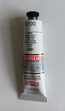 Acrylfarbe 40 ml Tube - White / 1 Stück- KOH_I_NOOR