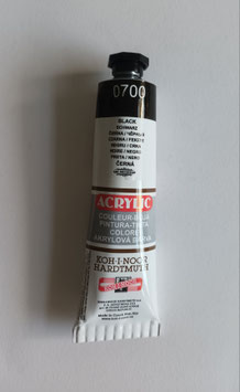 Acrylfarbe 40 ml Tube - Black / 1 Stück - KOH-I-NOOR